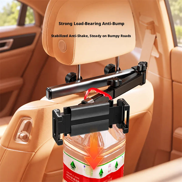 SEAMETAL Universal 4.7-12.9 Inch Car Tablet Holder Foldable Headrest Tablet Mount Phone Stand for Iphone Ipad Xiaomi Samsung