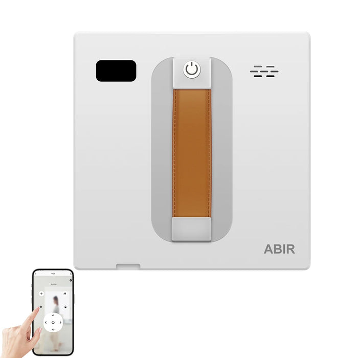 ABIR WD8 Robot Window Vacuum Cleaner,Dual Water Spray,Laser Sensor,Smart Home Glass Wall Wet Dry Cleaning ,APP&Remote Control White CN Yes