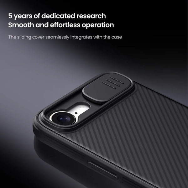 Nillkin For iPhone 16e Case CamShield Pro Privacy Slide Camera Protection Shockproof Hard PC Back Cover For iPhone 16e 2025 5G