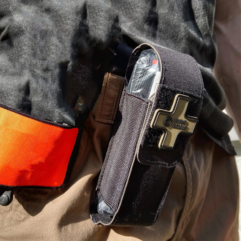 RHINO RESCUE Tourniquet Holsters Pouch With Metal Tourniquet,Scissors, Tactical Tourniquet Holder Molle Pouch Camping