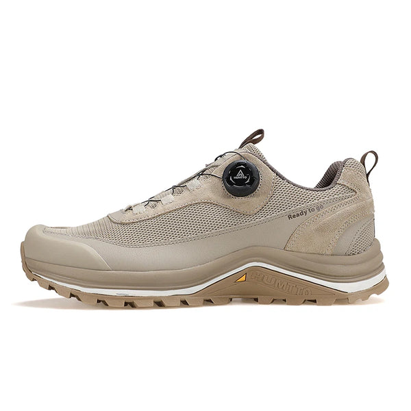 HUMTTO Non-slip Men Hiking Shoes Leather Men's Sports Shoes Outdoor Summer Walking Sneakers for Man Breathable Trekking Boots