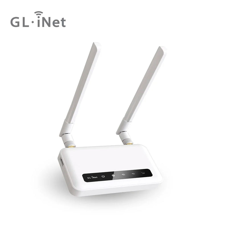 រ៉ោតទ័រ GL.iNet Spitz (GL-X750V2) 4G LTE OpenWrt AC750 ប្រេកង់ពីរ Wi-Fi IoT Gateway VPN Client និង Server ដែលភ្ជាប់មកជាមួយ រន្ធដោត MicroSD