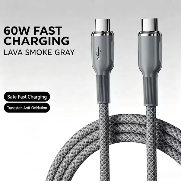 100W Super Fast Charging Type-C Data Cable for Huawei Apple Xiaomi OPPO Car Charging Compatible High-Speed USB Cable