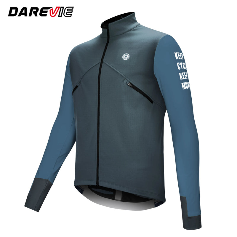 អាវជិះកង់បុរស DAREVIE ការពារខ្យល់ អាវក្រៅសម្រាប់ជិះកង់ ដៃវែង ទន់ ស្រួលពាក់ មានខ្យល់ចេញចូលបានល្អ