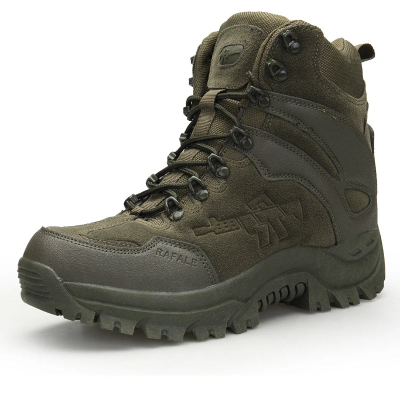 Men's outdoor combat boots four seasons breathable light anti slip hiking jungle professional protective tactics training boots