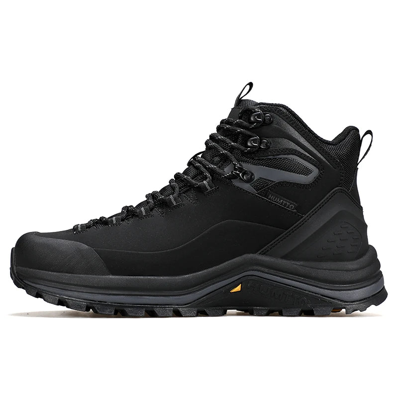 HUMTTO Keep Warm Snow Boots for Men 2024 Trainers Winter Men's Sneakers Leather Hiking Shoes Outdoor Casual Trekking Boots Man