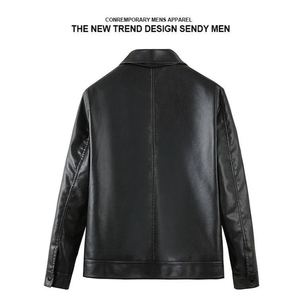 Men's 2026 Motorcycle Biker Jacket, Faux Leather PU Motorcycle Jacket, Slim Fit Stand Collar, Streetwear Zipper Jacket