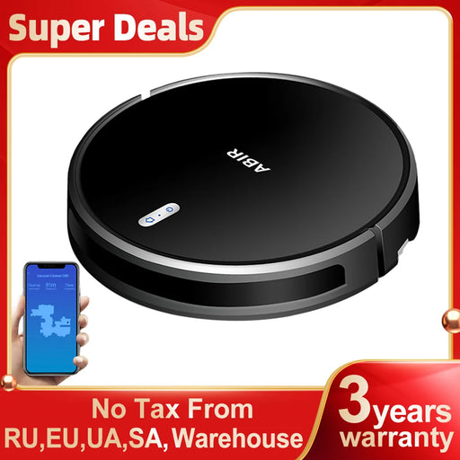ABIR G20S Robot Vacuum Cleaner,Map Memory,6000Pa Suction,Remote Upgrade, Electric Wet Mop,WIFI APP Smart Floor Washing for Home black CHINA