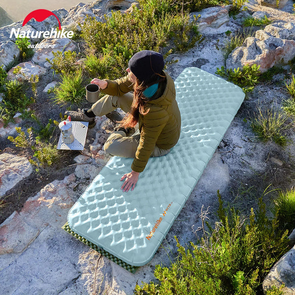 Naturehike R8.2 Inflatable Mattress Sleeping Pad Ultralight Camping Mat Air Mattress Hiking Travel Outdoors Backpacker Camp Mat