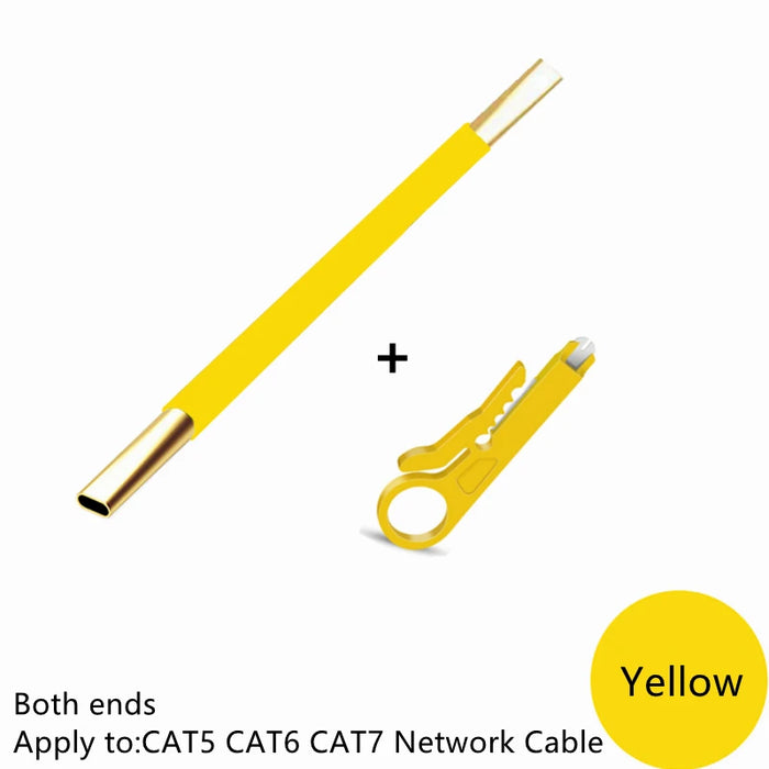 ZoeRax Network Cable Looser, Engineer Tools Twisted Wire Core Separator for CAT5/CAT6/CAT7 and Telephone Lines Yellow CHINA