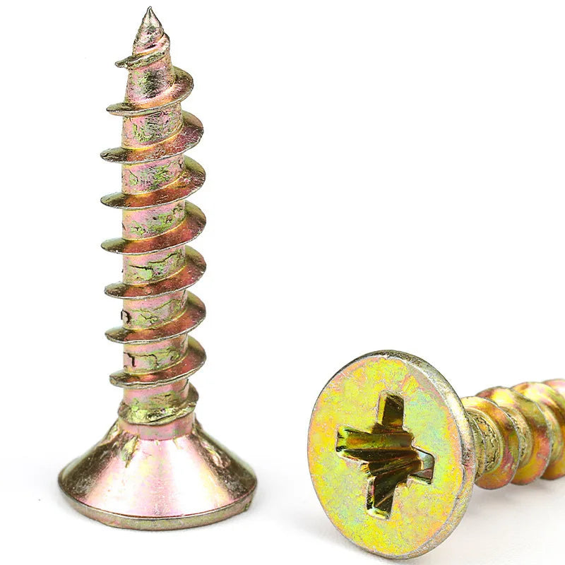 Color zinc drywall nails Phillips hardened self-tapping screws Gypsum wallboard nails Countersunk head fiber tapping nails