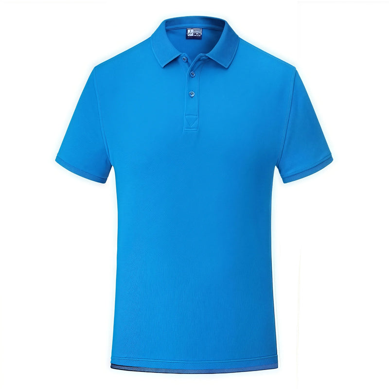Soft Skin-Friendly Short-Sleeved POLO Shirt  250G High-Quality Island Cotton Custom Logo Work Uniform Busines And Casual