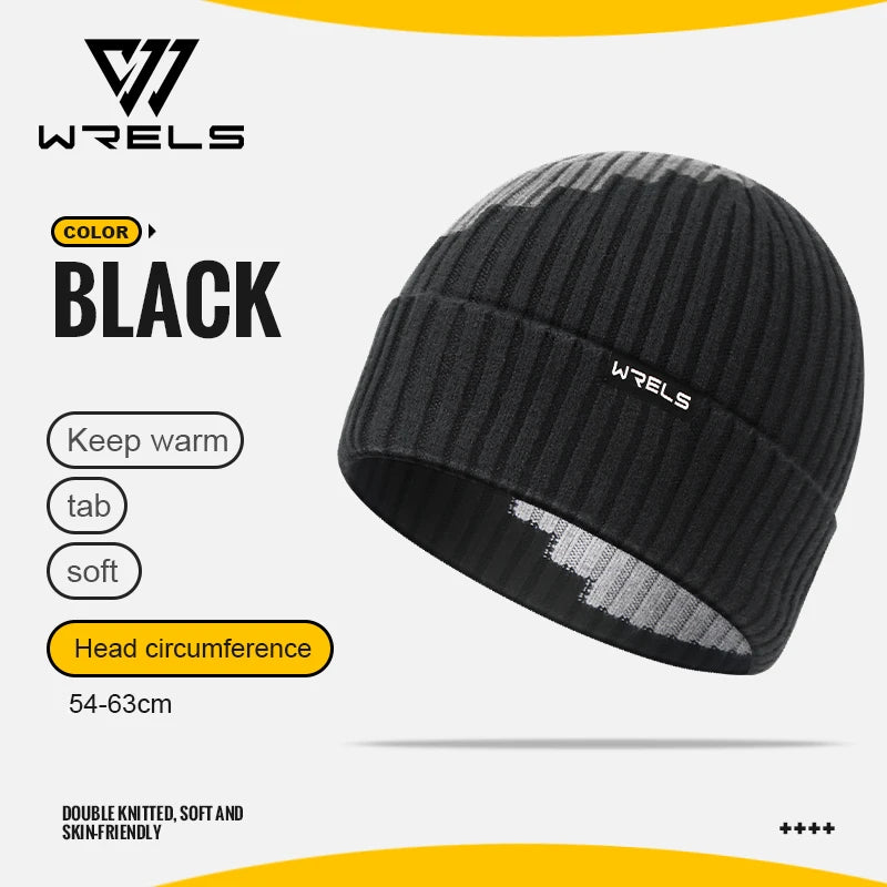 WRELS Winter Outdoor Cycling Warm Hat Fleece Sports Hat Fishing Protection Windproof Mountaineering and Skiing Cold-proof Caps