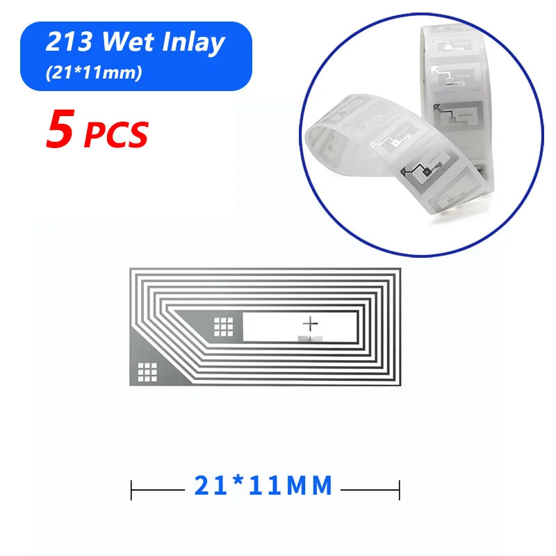 ស្ទីគ័រស្លាក NFC 100pcs/ឡូត 13.56MHz ISO14443A 213 ស្ទីគ័រស្លាកសកល Ntag213 RFID សម្រាប់ទូរស័ព្ទដែលបើក NFC ទាំងអស់