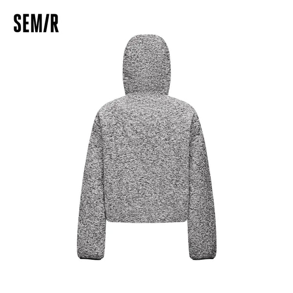 អាវក្រៅ Semir សម្រាប់នារី មានក្រណាត់រោម ៩០ ភាគរយ ទម្ងន់ស្រាល រលុង រចនាបថទំនើប សម្លៀកបំពាក់រដូវរងាថ្មី ឆ្នាំ២០២៦ សម្រាប់ពាក់ប្រចាំថ្ងៃ