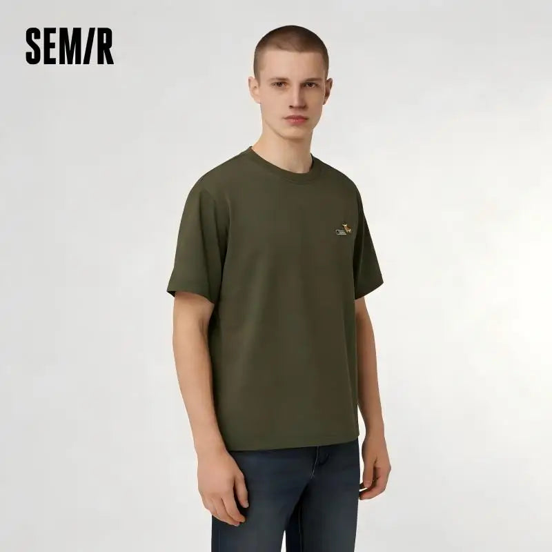 Semir Mens Tshirt 2026 Quick Dry Couple Style Embroidered New Arrival Casual Soft Daily Wear