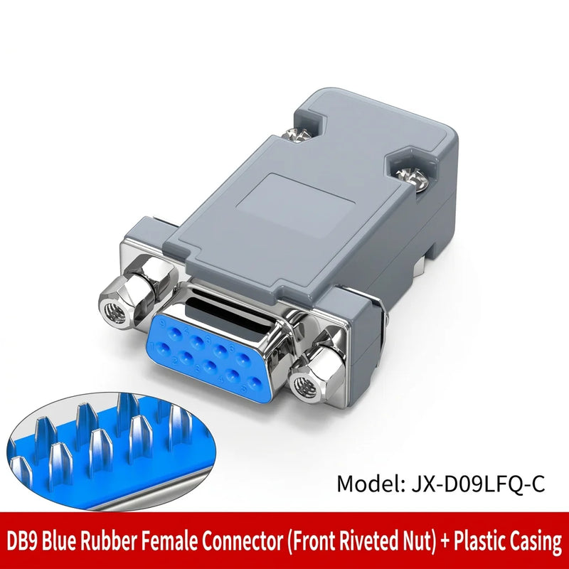 DIVEDEER DB9 Male & Female Connectors 9-Pin RS232/485 Serial Port Adapter COM Port Plug for PLC