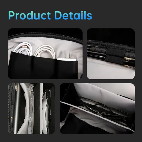 BANGE Multi-Layers Mini Pouch Oxford Warerproof Organizer Case Portable Data Cable Storage Bag Gadget Bag for Travel USB Charger