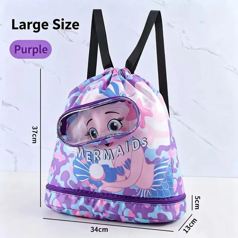 New Waterproof Children's Swimming Bag with Dry Wet Separation Storage Backpack, Swimming Equipment Storage Bag, Storage Bag