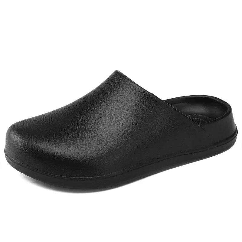 Couple's Baotou Slippers Waterproof Anti slip Oil proof Chef Shoes Summer new Men's and Women's Soft Sole comfort Casual Sandals