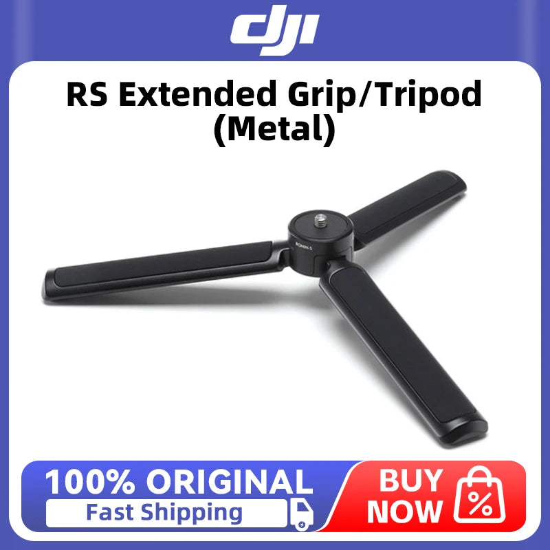 DJI RS Extended Grip/Tripod (Metal) Connects to the battery grip of the DJI RS series products for DJI RS series