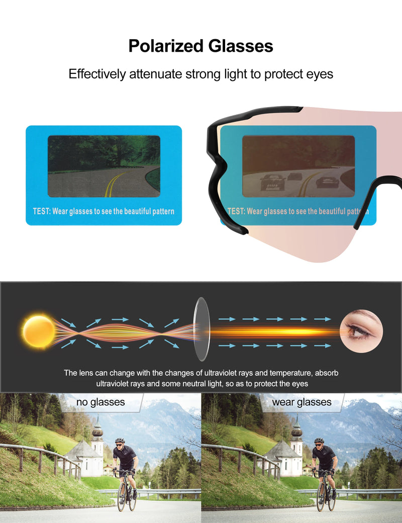INBIKE Cycling Sunglasses For Men Bicycle Goggles Eyewear Photochromic MTB Road Bike Goggles Sunglasses for Cycling Accessories