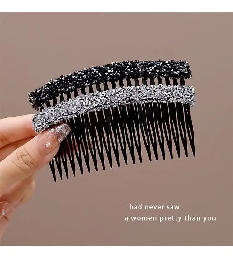 Women Pearl Insert Hair Comb Broken Hair Finisher Back Head Hairpin Elegant Korean Style Hair Accessories