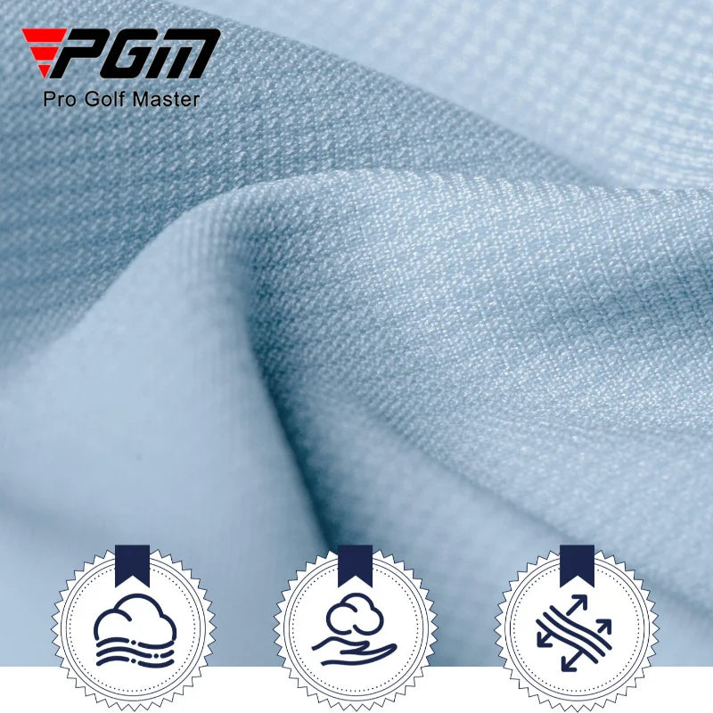 PGM Summer Golf Women's Top Short Sleeve Clothing High Elasticity Polo Tennis T-shirt YF910