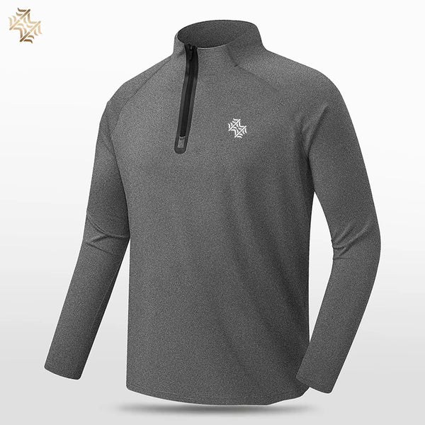 SBWL High Quality Mens Outdoor Hiking Golf Running Breathable Polo Shirt Office Casual Polo Long-Sleeved Sports Base Shirt Tops