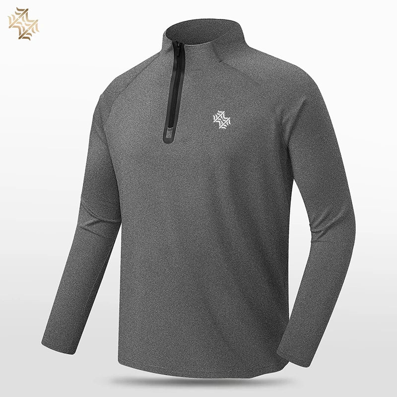 SBWL High Quality Mens Outdoor Hiking Golf Running Breathable Polo Shirt Office Casual Polo Long-Sleeved Sports Base Shirt Tops