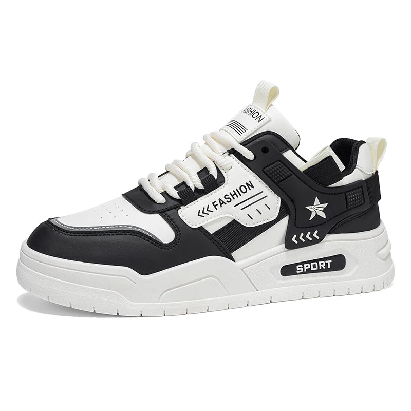 Men's thick-sole casual shoes Four seasons new soft-sole anti-slip comfort outdoor walking shoes fashion flat sports board shoes
