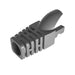ZoeRax 100pcs Cat5E CAT6 RJ45 Ethernet Network Cable Strain Relief Boots Cable Connector Plug Cover GreyDark CHINA