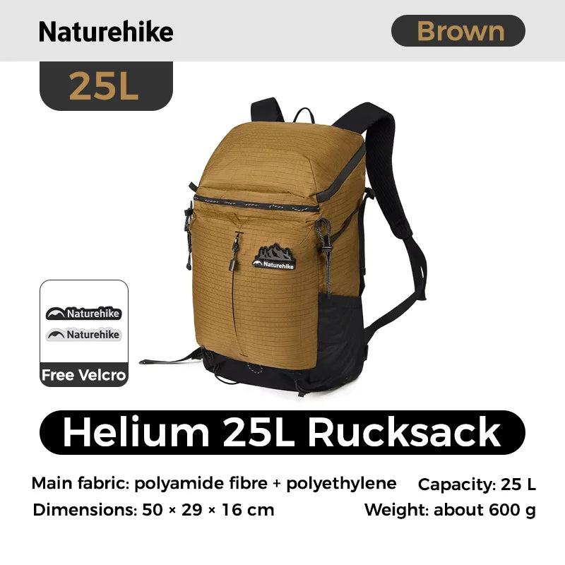 Naturehike Helium Series 25L Outdoor Hiking Mountaineering Backpack Large Capacity Shoulder Bag Casual Commuter Backpacks