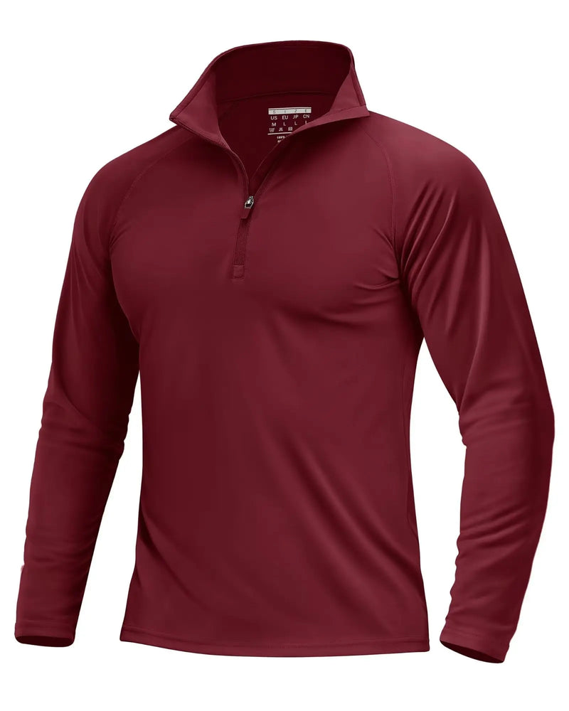 TACVASEN Mens UPF50+ UV Protection T-Shirt Lightweight Long Sleeve Quick Dry Fishing Shirt Outdoor Hiking Workout Rash Guards