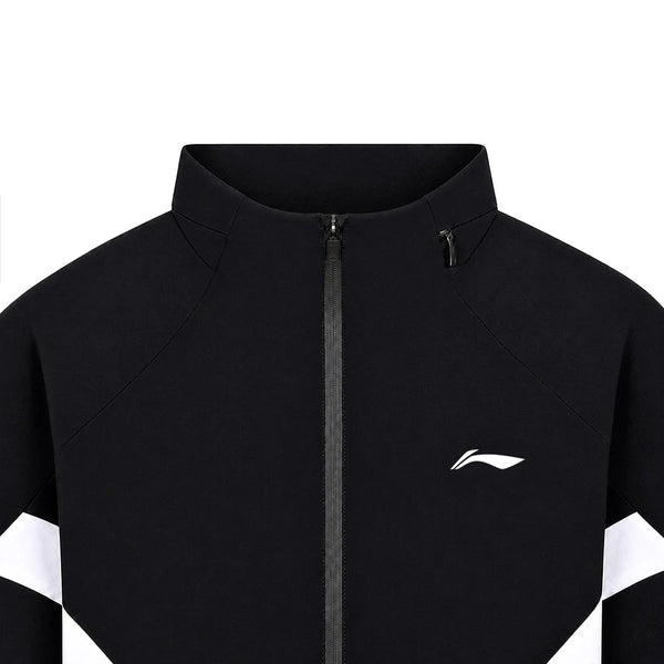 អាវក្រៅបាល់ទាត់បុរស Li-Ning ធ្វើពីប៉ូលីអេស្ទ័រ 100% ទំហំធម្មតា មានហ៊ូត AFDWK69