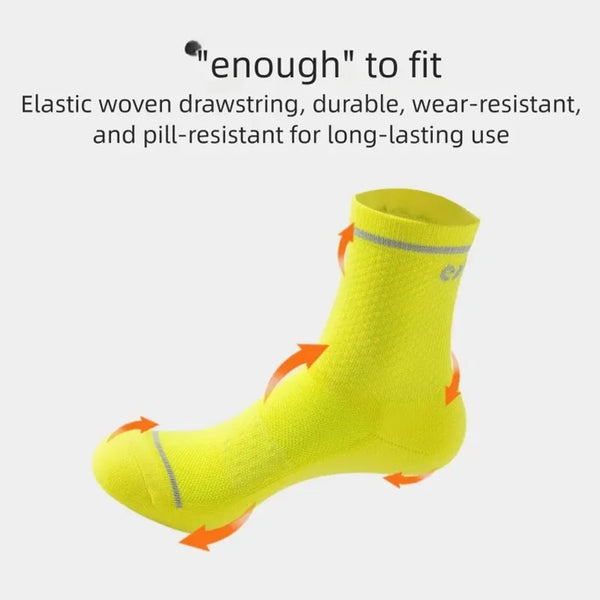 WRELS 1/2/3 Pairs Hiking Socks Cushioned Anti‑Blister Athletic Socks Men Moisture Wicking Breathable Running Compression Socks