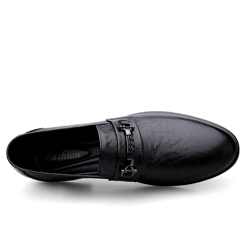 Spring Autumn Mens Casual Loafers Men Slip On Leather Shoes Brown Black Loafer Shoes Dropshipping
