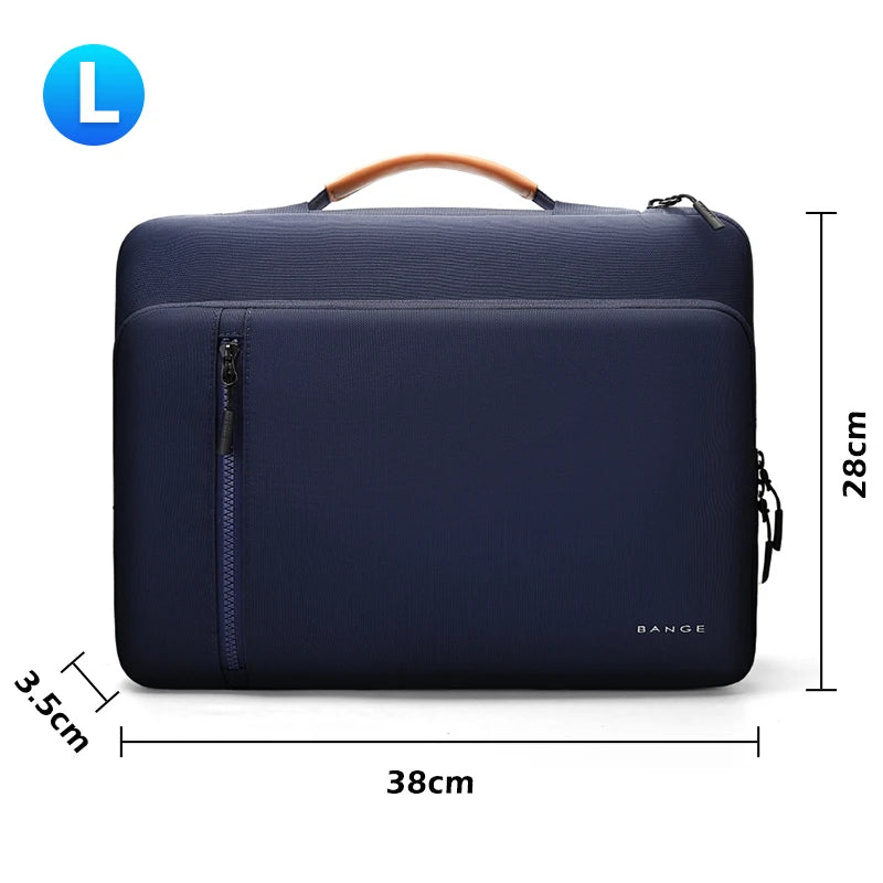 BANGE Slim Laptop Sleeve Bag 14-15.6 Inch Notebook Pouch for Men's Shockproof Computer Briefcase for Business Travel Laptop Case