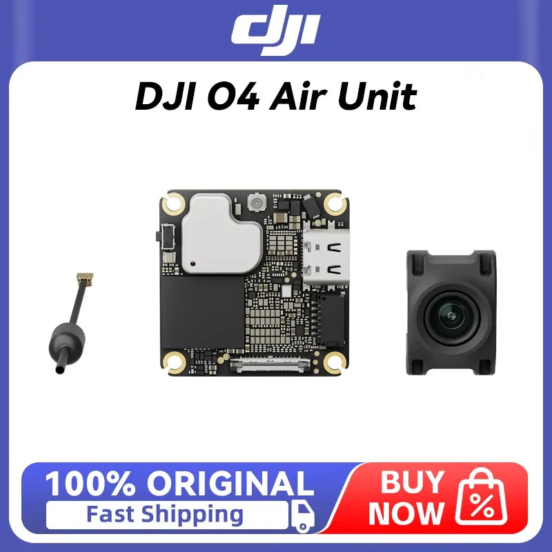 DJI O4 Air Unit records 4K/60fps video. H.265 encoding delivers 1080p/100fps transmission for clear, smooth, real-time imagery.