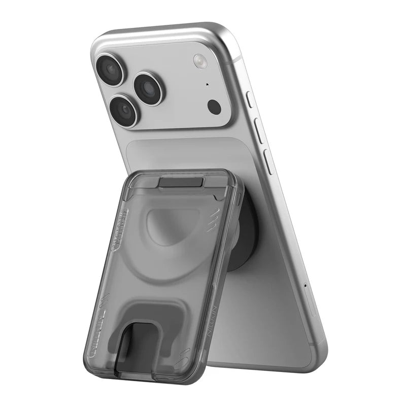 NILLKIN Magnetic Wallet Card Holder with 360 Rotating Stand Cards Sleeve for iPhone Samsung MagSafe Phone Bracket 2 Cards Slot