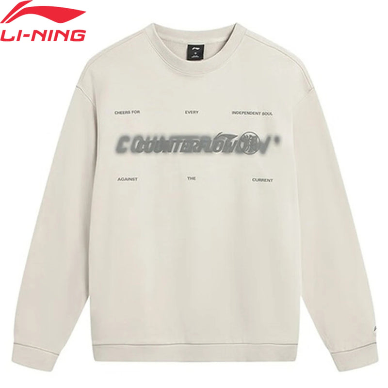 អាវយឺត Li-Ning សម្រាប់បុរស និងស្ត្រី សម្រាប់ពាក់ក្រៅផ្ទះ រាងរលុង ងាយស្រួលដកដង្ហើម AWDVE27