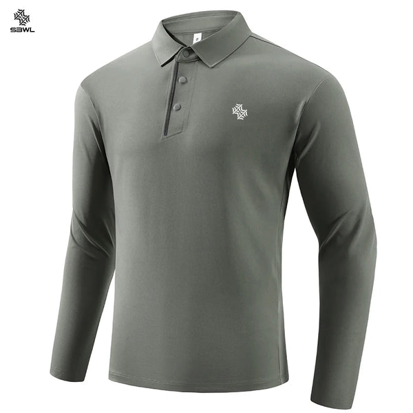 SBWL 2026 Spring/Autumn Outdoor Sports Golf Running Leisure Sports POLO Long-Sleeved T-Shirt Lined with High Quality Base Shirt