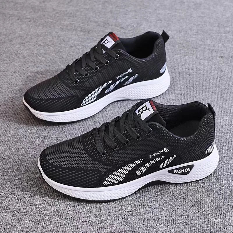 Men's concise mesh breathable lightweight casual sports shoes summer outdoor comfort soft sole running shoes male walk sneakers