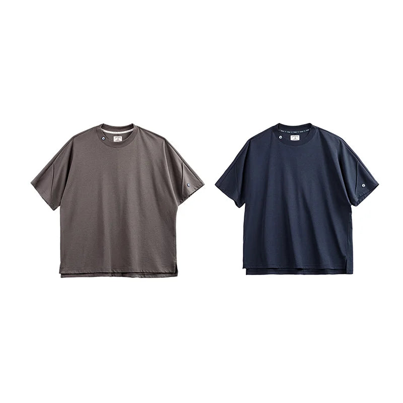 អាវយឺតដៃខ្លី Maden Casual 3A ប្រឆាំងបាក់តេរី ស្ងួតលឿន កីឡា បញ្ចេញខ្យល់បាន ពណ៌រឹង សម្រាប់បុរស រដូវក្តៅ
