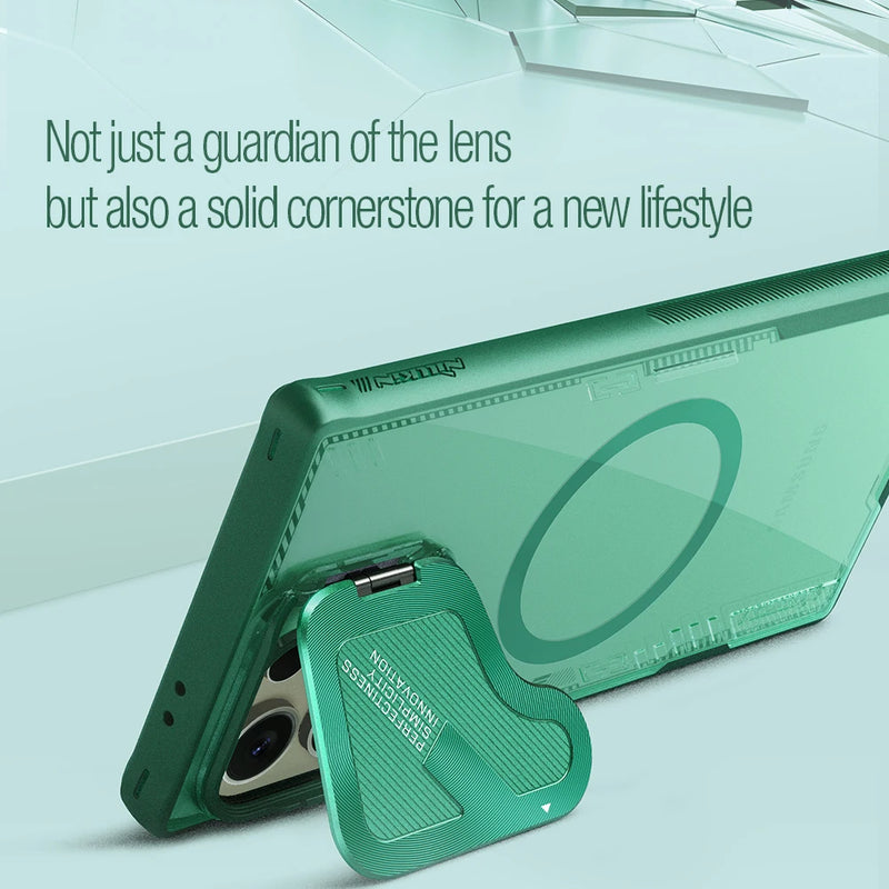 Nillkin For Samsung Galaxy S24 Ultra Magsafe Case for Samsung S24 Ultra Magnetic Anti Shockproof Back Cover With Camera Holder