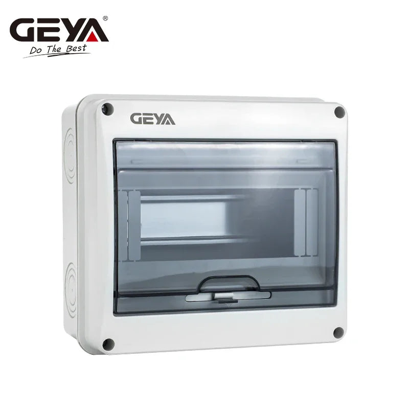 ប្រអប់ចែកចាយអគ្គិសនី GEYA 5/8Ways ការពារទឹកជ្រាប ជាមួយនឹងប្រអប់ខ្សែភ្ជាប់ប្លាស្ទិក MCB សម្រាប់ឧបករណ៍បំបែកសៀគ្វី