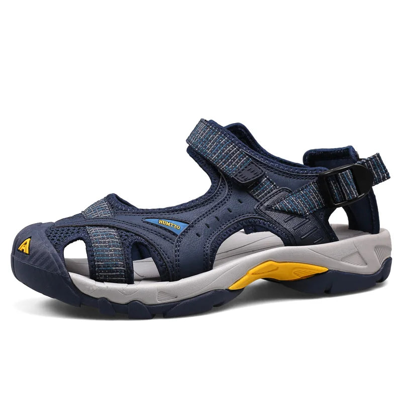 HUMTTO Summer Sandals Breathable Hiking Shoes for Men Outdoor Water Beach Mens Sandals Camping Fishing Climbing Aqua Sneaker Man