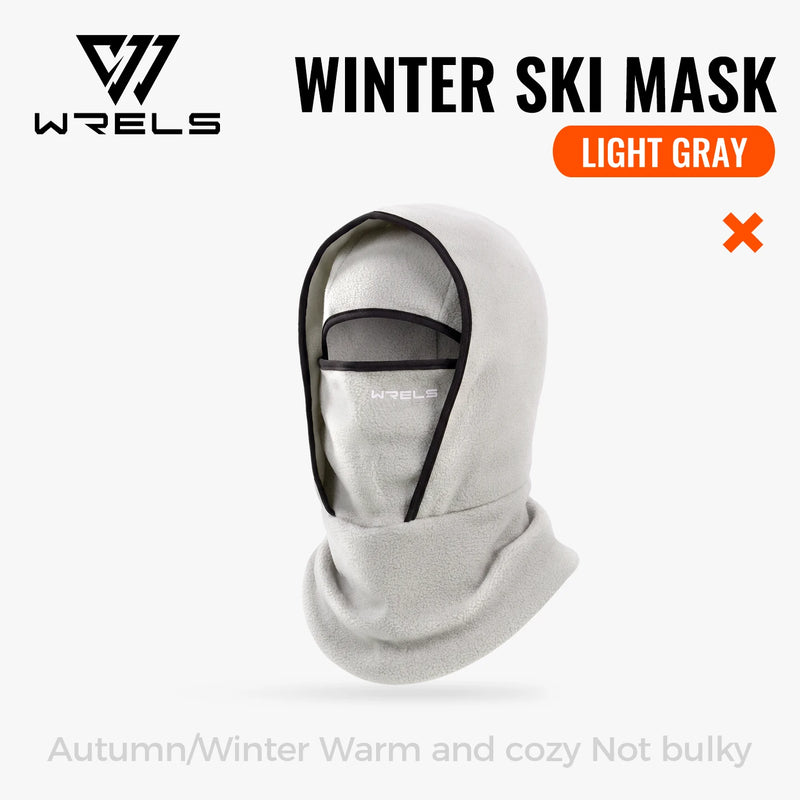 WRELS Balaclava Ski Mask Thermal Anti Cold Cycling Full Face Mask Thick Warm Motorcycle Helmet Liner Men Women Outdoor Sport Cap