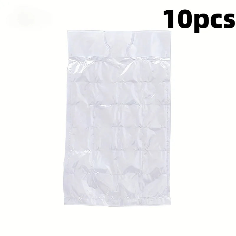10/50pcs Disposable Self-Sealing Ice Cube Bags Stackable Easy Release Ice Molds for Wine Cocktail Food,Ice Cube Maker.