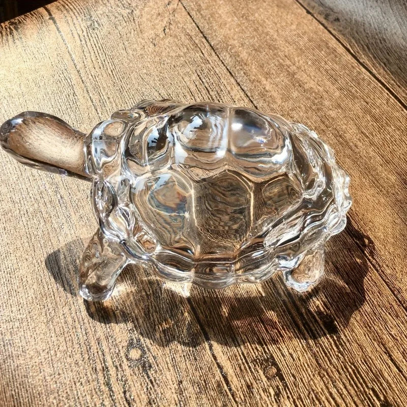 1/2PCS Mini Crystal Tortoise Statue - Chinese Lucky Charm Ideal for Home, Bedroom,Office Decor, Festive Holiday Decoration